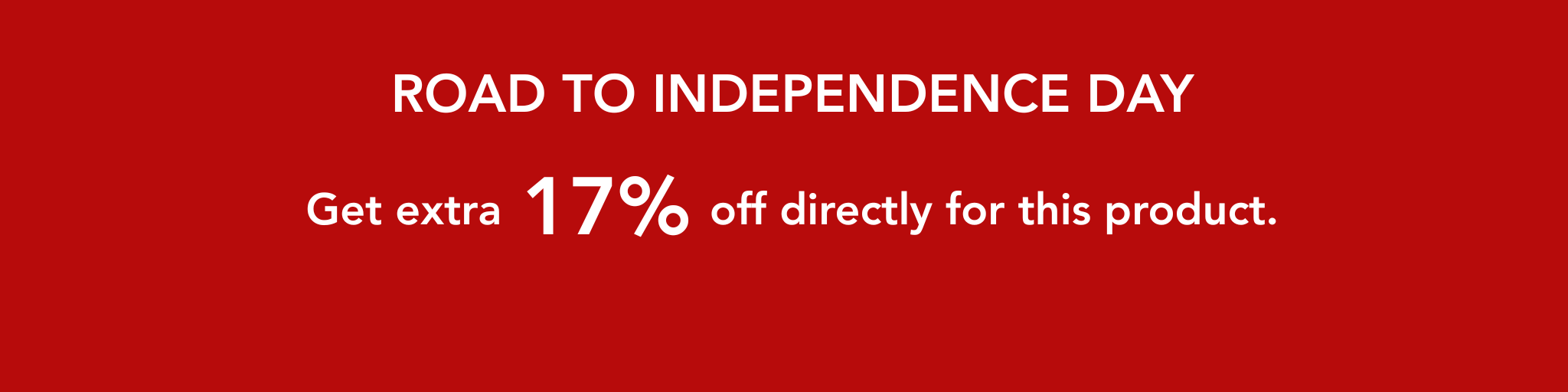 Get extra 17% off