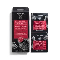 APIVITA EXPRESS BEAUTY Face Mask with Pomegranate, Radiance and Revitalization 2X8 ml